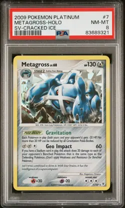 Pokemon Metagross Cracked Ice Holo - Supreme Victors - 7/147 - PSA 8 - Image 1