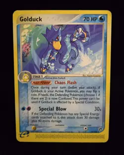 Pokemon TCG - GOLDUCK - 17/100 - RARE - EX: SANDSTORM (2003) - WOTC - MP/LP - Image 1