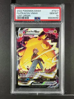 Pikachu Vmax #TG17 2022 Pokemon Sword & Shield Lost Origin PSA 10 250001 - Image 1
