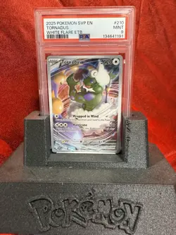 2025 Pokemon SVP Tornadus #210 Black Star Promo PSA 9 – White Flare ETB - Image 3