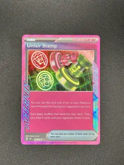 Unfair Stamp ACE SPEC Rare Holo 165/167 Pokemon Twilight Masquerade Near Mint - Image 1