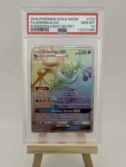 2018 Pokemon Sun & Moon Greninja GX Full Art Secret #133 PSA 10 Gem Mint - Image 3