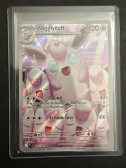 Wigglytuff 105/094 IR Phantasmal Flames Me02 ILLUSTRATION RARE HOLO Pokemon Foil - Image 1