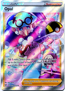 Opal TG28/TG30 FULL ART ULTRA RARE Pokemon TCG 2022 Trainer Gallery Lost Origin - Image 1