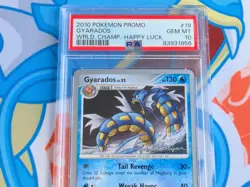 Gyarados 2010 Pokemon Promo World Championship Happy Luck Stormfront - PSA 10 💎 - Image 3