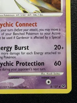 Gardevoir 8/127 Non-Holo Pokemon Platinum 2009 - Image 4