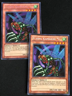 YUGIOH FLYING KAMAKIRI #1 LCYW-EN238 1ST SECRET RARE X2 MP - Image 1