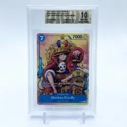 BGS 10 - Monkey D. Luffy P-043 - One Piece 2nd Anniversary Tournament Promo - Image 1