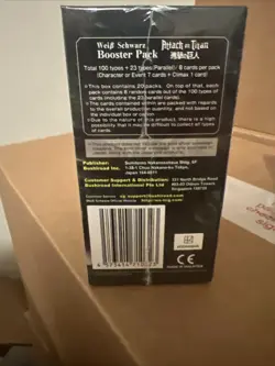 Weiss Schwarz SEALED Attack on Titan Volume 2 Booster Box!! - Image 1