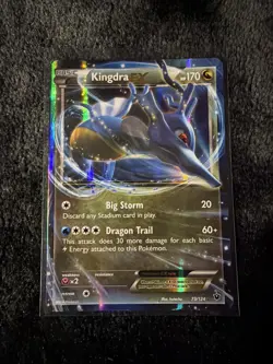 Kingdra EX 73/124 Ultra Rare XY - Fates Collide Pokemon Card - Image 1