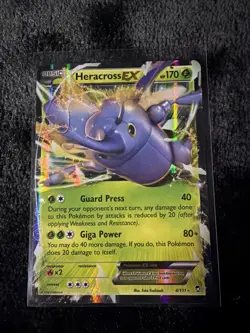 Heracross EX Holo Pokemon TCG Card Furious Fists Series 4/111 XY - Image 1
