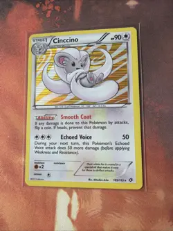 Pokemon Cinccino 105/113 Legendary Treasures Reverse Holo Uncommon Card English - Image 2