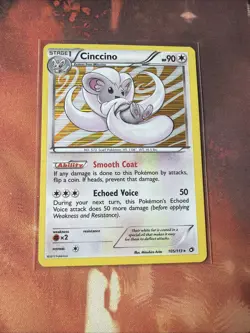 Pokemon Cinccino 105/113 Legendary Treasures Reverse Holo Uncommon Card English - Image 3