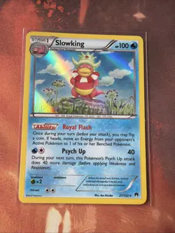 2016 Pokemon XY BREAKPOINT SLOWKING HOLO RARE 21/122 Pokemon Card - Image 1