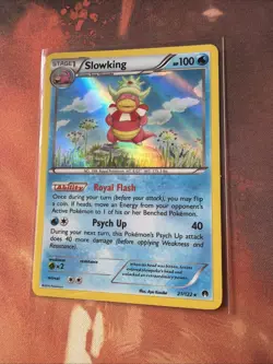 2016 Pokemon XY BREAKPOINT SLOWKING HOLO RARE 21/122 Pokemon Card - Image 2