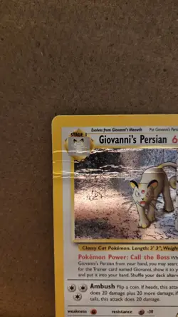 Giovanni's Persian Gym Challenge 8/132 Rare Holo DMG - ungraded Pokemon Card - Image 5
