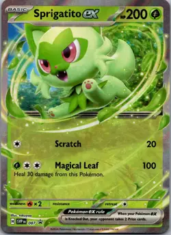 Sprigatito ex 087 SV: Scarlet & Violet Promo Cards Promo NM - Image 1