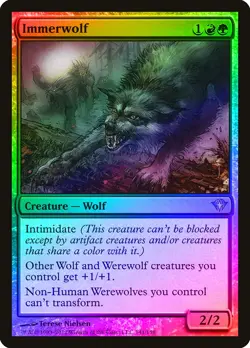 Immerwolf FOIL Dark Ascension NM Red Green Uncommon MAGIC MTG CARD ABUGames - Image 1