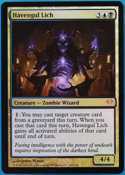 Havengul Lich FOIL Dark Ascension NM Mythic Rare CARD (507962) ABUGames - Image 1