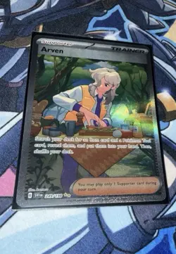 Pokemon TCG Scarlet & Violet Arven 249/198 Ultra Rare Full Art Holo Card - Image 1