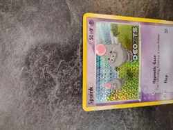 Pokemon TCG Spoink 76/107 EX Deoxys Stamped Reverse Holo Card - Image 5