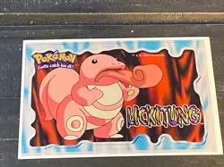 Vintage 1999 Pokemon Lickitung Vending Machine Sticker Card A&A Made in USA - Image 1