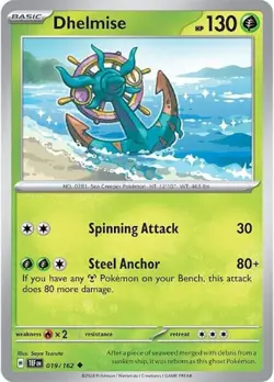 Dhelmise SV05: Temporal Forces 019/162 NM English Pokemon Card - Image 1