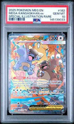 PSA 10 MEGA KANGASKHAN EX 182/132 SIR MEGA EVOLUTION POKEMON 😍 - Image 1