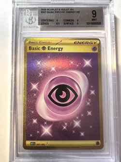 Pokemon TCG Basic Psychic Energy 207/165 Scarlet & Violet 151 Holo BGS 9 MINT - Image 1