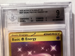 Pokemon TCG Basic Psychic Energy 207/165 Scarlet & Violet 151 Holo BGS 9 MINT - Image 2