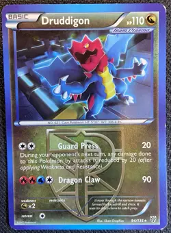 Druddigon 94/135 Plasma Storm Pokemon English Non Holo 2012 - Image 1
