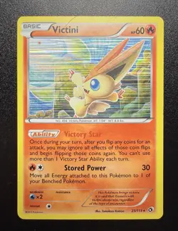Pokemon TCG Victini Holo Rare 23/113 Legendary Treasures - Image 3