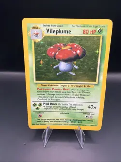Pokemon Vileplume 15/64 Jungle Holofoil No Symbol Misprint MP - Image 1