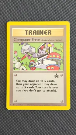 Computer Error Trainer #16 Pokemon TCG Black Star Promo WOTC - Image 1