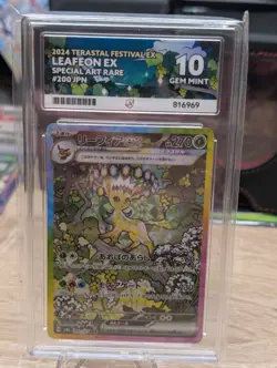 Pokemon TCG Leafeon EX Terastal Festival 200/187 JP Edition Ace 10! - Image 1