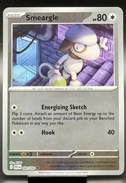 Pokemon Smeargle 080/094 Reverse Holo Phantasmal Flames NM - Image 1