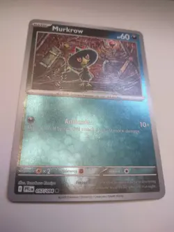 Pokemon Murkrow #057/094 English Phantasmal Flames Reverse Holo - Image 2