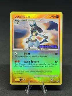 Pokemon Lucario - [Diamond & Pearl] 6/130 Burger King Reverse Holo - Image 1