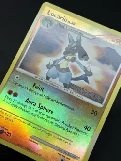Pokemon Lucario - [Diamond & Pearl] 6/130 Burger King Reverse Holo - Image 2