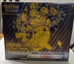 Pokemon TCG SV08 Surging Sparks Elite Trainer Box ETB Sealed + Magneton Promo - Image 1