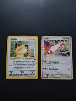 Meowth & Latias Vintage Holo Pokemon Karten | ENG & ITA | Poor - Image 1