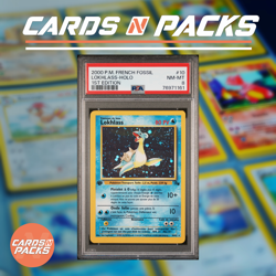 Carte Pokemon Lokhlass 10/62 HOLO Set Fossil Edition 1 PSA 8 NM-Mint 🇫🇷🔥 - Image 1