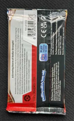Pokemon TCG Surging Sparks (SV08) Booster Pack Pikachu Art New & Sealed 22.47g - Image 2