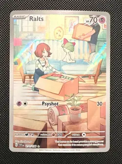 Pokemon TCG Ralts 211/198 Scarlet & Violet Base Set Illustration Rare NM - Image 1