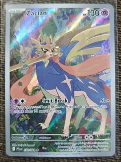Zacian 100/094 Illustration Rare Pokemon Phantasmal Flames - Image 1