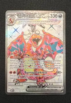 Charizard EX 215/197 Obsidian Flames Ultra Rare NM Pokemon TCG - Image 1