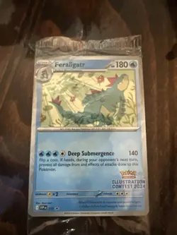 Pokemon Sealed Feraligatr Illustration Contest 2024 Promo 213 Pikachu Toxtricity - Image 1