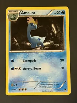 Amaura 25/111 XY-Furious Fists Regular LP Pokemon TCG - Image 1