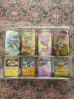 Pokemon 151 Sams Club Mini Tin Set Of 4 Cosmos Holo Promos (Promos + Tins Only) - Image 1