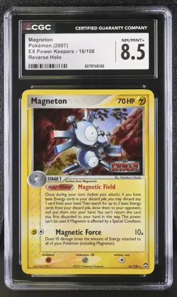 2007 Pokemon EX Power Keepers Magneton #16/108 Reverse Holo CGC 8.5 - Image 1